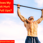 An Athletic Man Doing Pull Ups With the Sky and Clouds in the Background