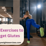 An athletic woman performing cable kickbacks exercise for glutes