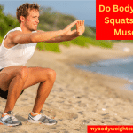 A Man on a Beach Doing Bodyweight Squats