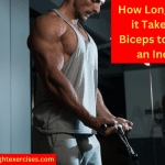 A Muscular Man in the Gym Performing Cable Bicep Curls