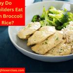 A White Bowl Containing Chicken, Broccoli, and Rice
